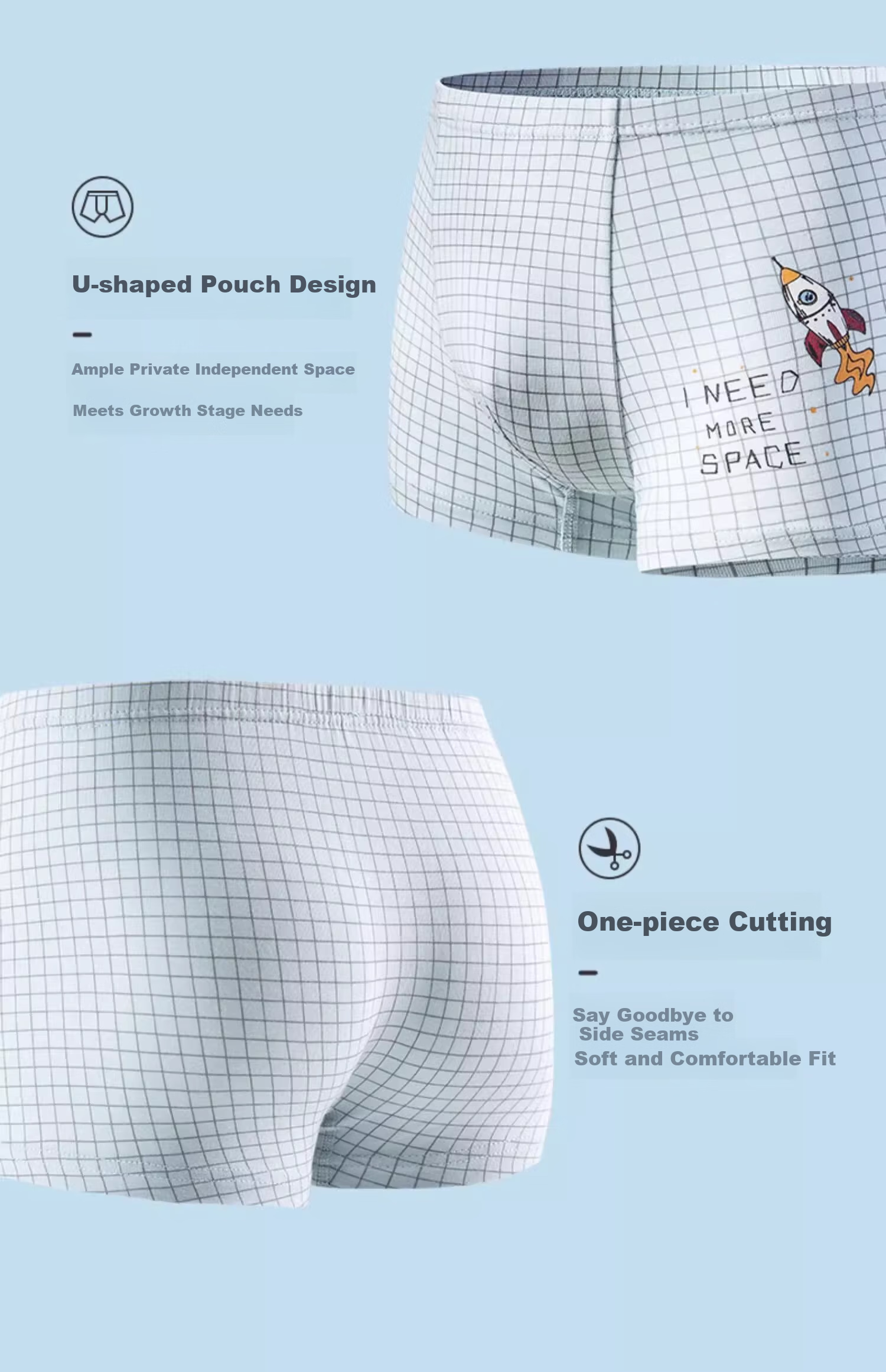 Inborn Boys' Modal Underwear Youth Kids Boys 15265 Children's Underwear 4-Pack Size 150 9