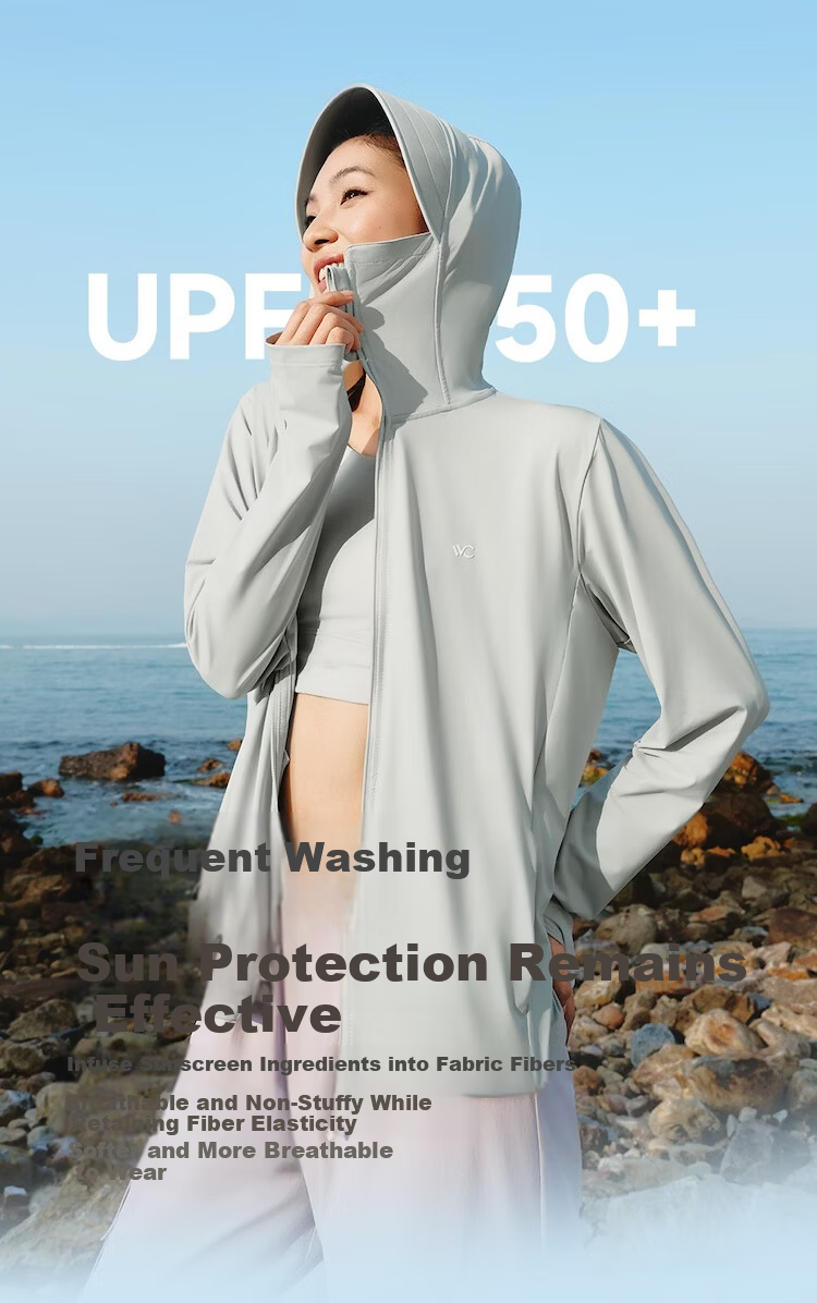 VVC Sun Protection Jacket for Men, Summer Breathable Cool-Feeling Coat, UV-Resistant Ice Silk Outdoor Sun Protection Clothing, Snow Mountain White, M 7