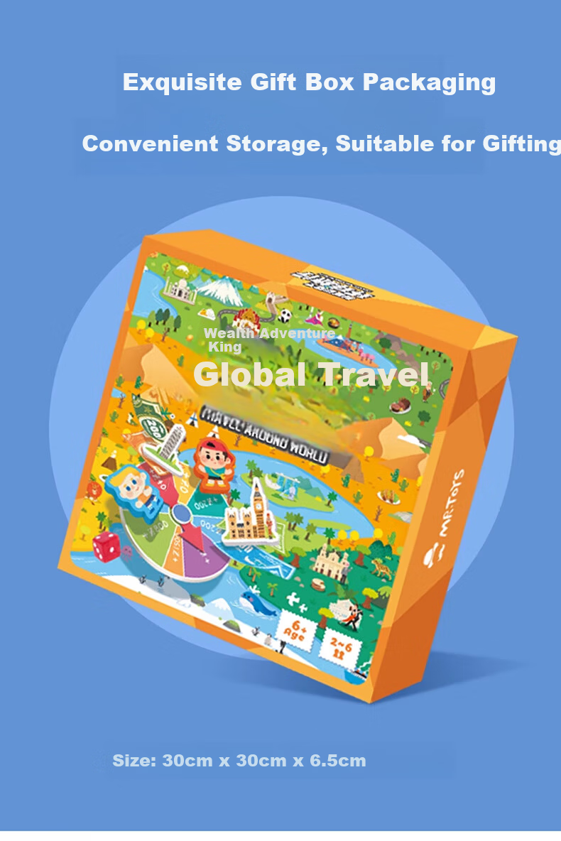 Mr. Toy Children's Board Game Boys Girls Birthday Gift Extra Large Parent-Child Interactive Deluxe Edition Educational Toy [Global Travel] 12