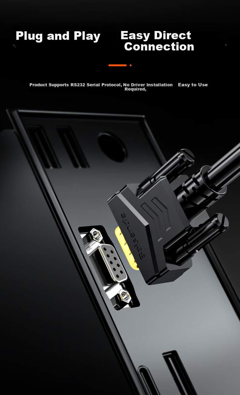 Bosender DB9 Serial Cable 1.5m RS232 Female to Female Direct Extension Cable DB9 Pin Connector BSD-CK-ZMM15 2