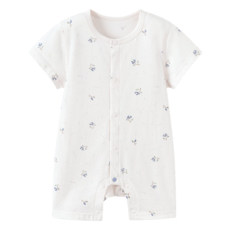 Babylove Anxinrou Baby Romper Summer Thin Cotton Breathable Unisex Short Sleeve Bodysuit Crawling Suit Summer Wear