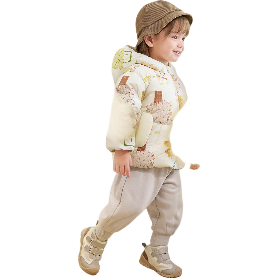 BALABALA Kids Down Jacket Girls Baby Thick Warm Goose Down Coat Winter Boys 2025 New Season Outerwear Trendy Top
