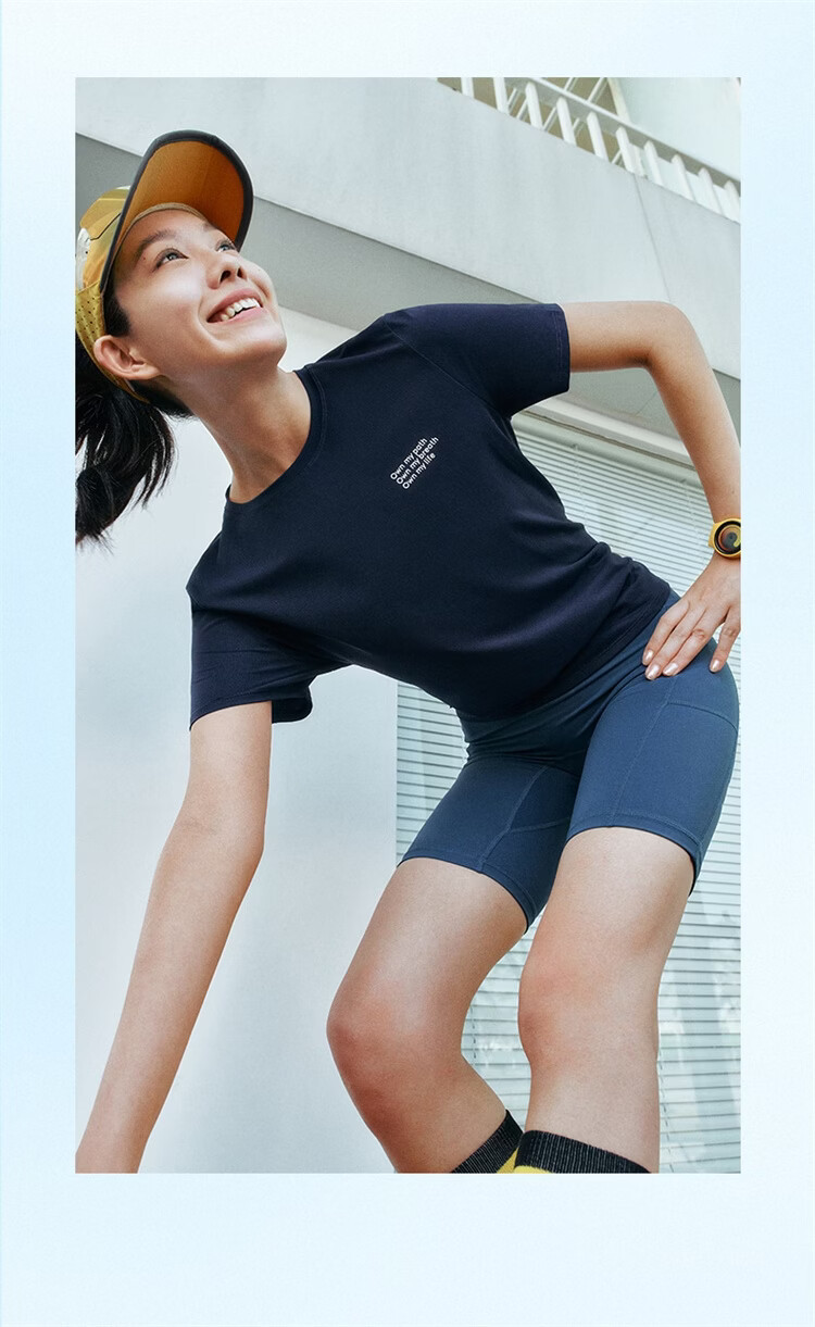 Xtep 2000KM FUN Women's Breathable Quick-Dry Running Printed Moisture-Wicking Summer Short Sleeve Shirt 28