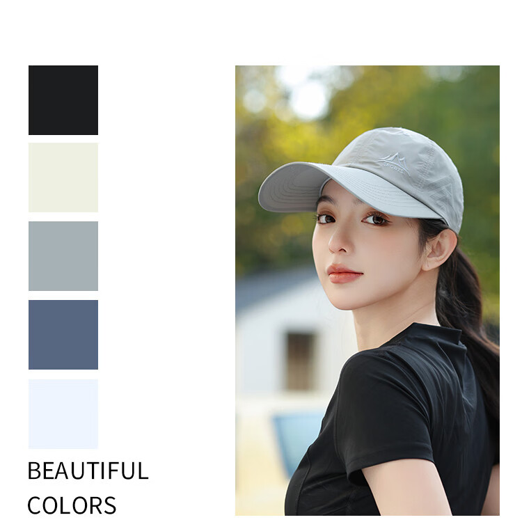 Miiow Women's Ultra-Thin Summer Mesh Breathable Sunshade Baseball Cap Outdoor Sports Hat White 17
