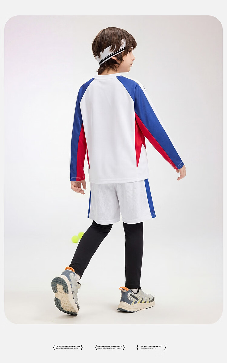 ASK JUNIOR Kids Set 2026 Spring Boys Long Sleeve T-Shirt and Casual Pants Sportswear Navy Blue 160 18