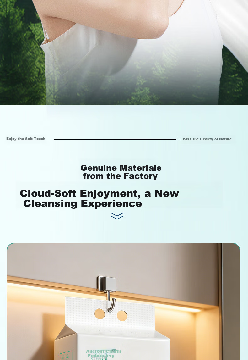 Guyunti Facial Cleansing Wipes 180 Sheets * 2 Packs Soft Disposable Face Towels 24*28CM 12