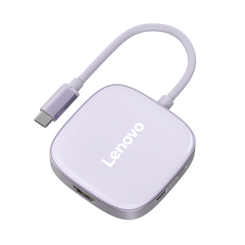 Lenovo Type-C Docking Station USB 3.0 Hub HDMI Adapter 4K30Hz Display Expansion PD 100W Multi-Function Hub