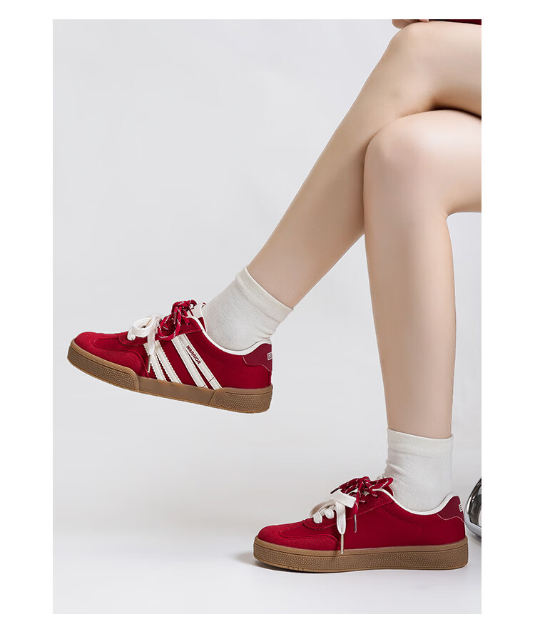 Warrior Casual Training Shoes Flat Sole Slimming Women's Shoes Versatile Soft Sole Sneakers 572 Dark Brown Gray Beige Size 37 14