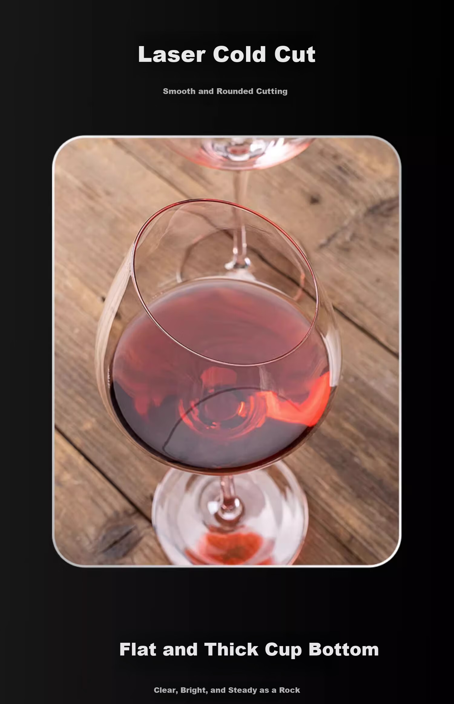 Myhobby Luxury Crystal Wine Glasses Set of 2 High-Quality Red Wine Goblets for Outdoor Weddings and Parties 9