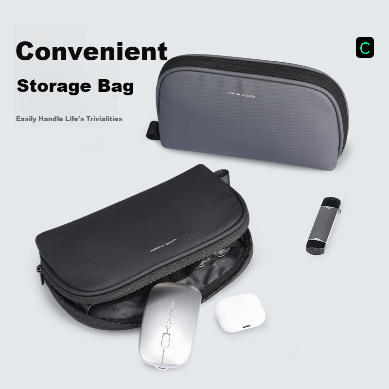 MARK RYDEN Digital Storage Bag Multifunctional Mouse Charger Computer Power Data Cable Travel Portable Mobile Phone Accessories Pouch