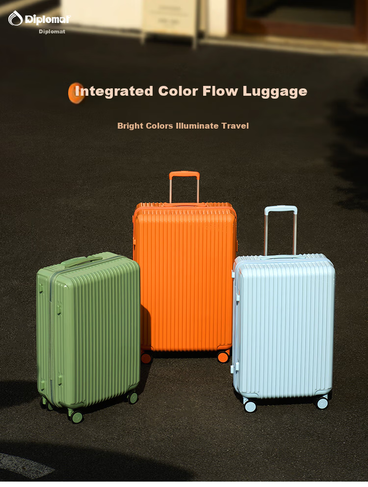 Diplomat Large Capacity Travel Luggage Women's Trolley Suitcase TC-928 Energetic Orange 28 Inch 1