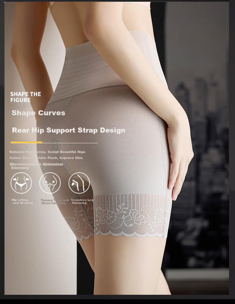 LangSha High Waist Tummy Control Postpartum Hip Lift Antibacterial Shaping Panties 3