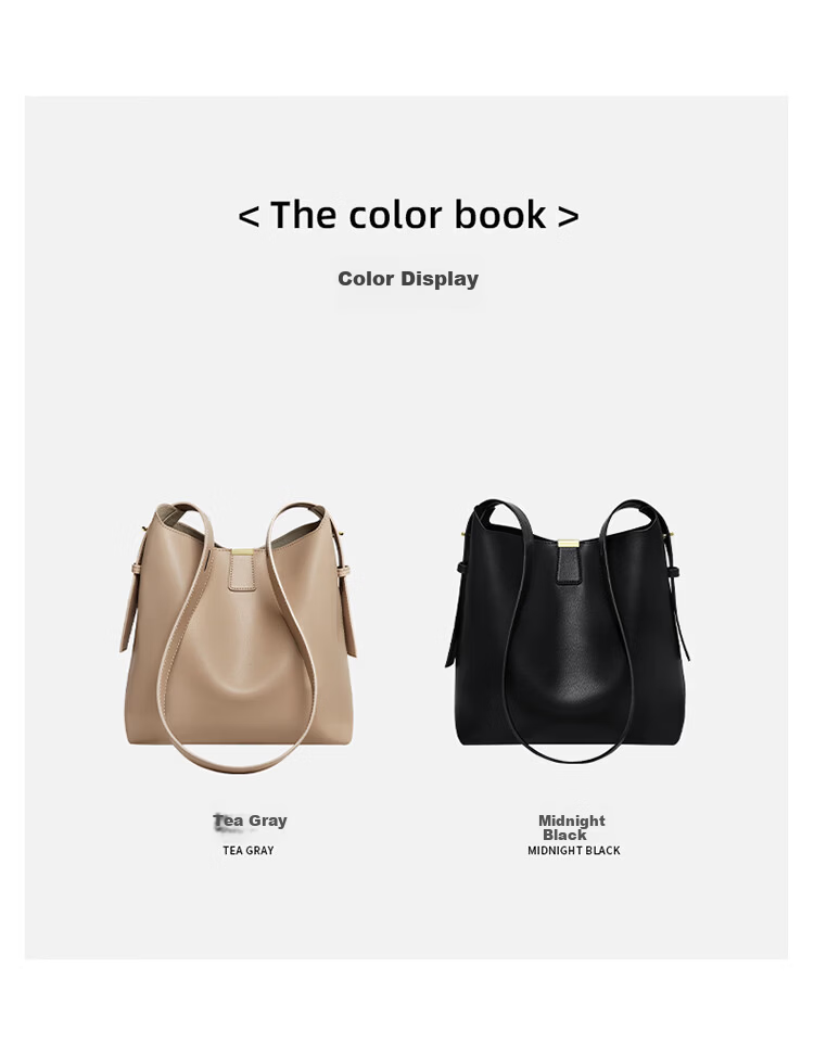 Nalandu Women's Bag 2026 New Cowhide Bucket Bag Shoulder Bag Crossbody Commuter Gift for Girlfriend 38 Goddess Festival Gift 8