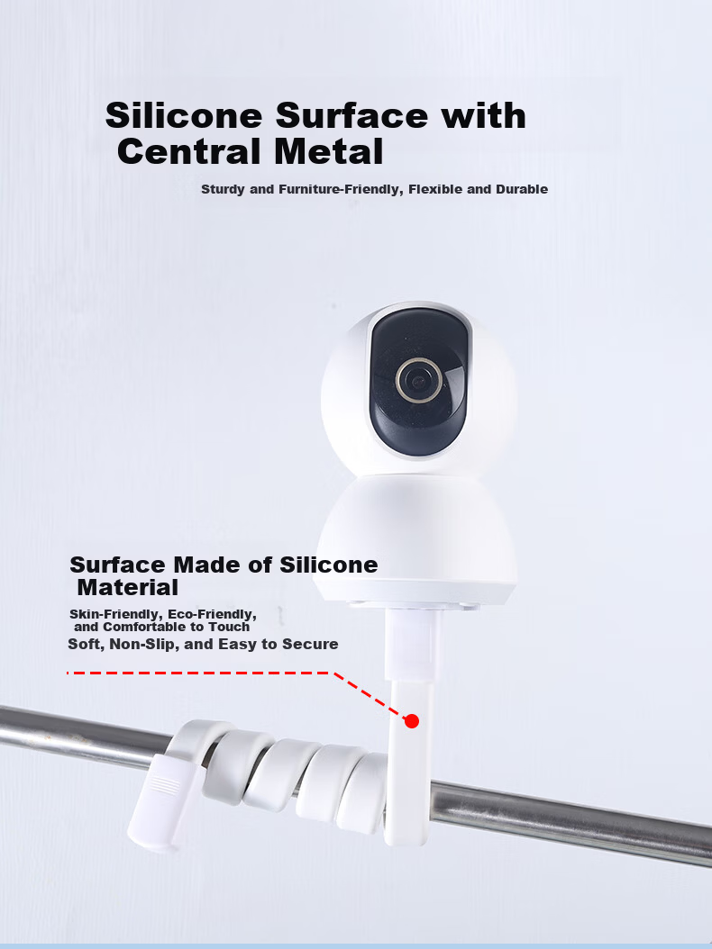 LinkStone Xiaomi Camera Mount Bracket No-Drill Wrap-Around Stand for C700/C300/1080p/2/3 PTZ Version/2K Pro Version Compatible with Xiaobai, Ezviz, Huawei, and Haique Cameras 8