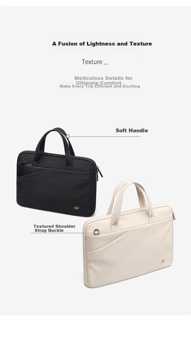 GOLF Women's Laptop Bag Lightweight Business Briefcase 14-inch Notebook File Bag Large Capacity Shoulder Crossbody Bag 15