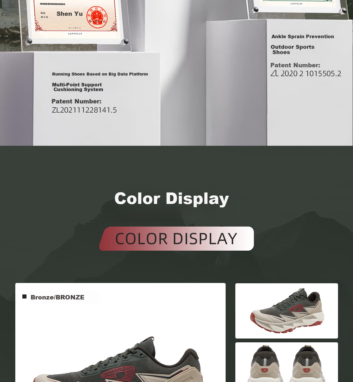Huwaitegong Outdoor Long-Distance Trail Running Shoes for Men And Women, Jingzhe 3 TR-FLY3.0, Not Huang, Size 41 18