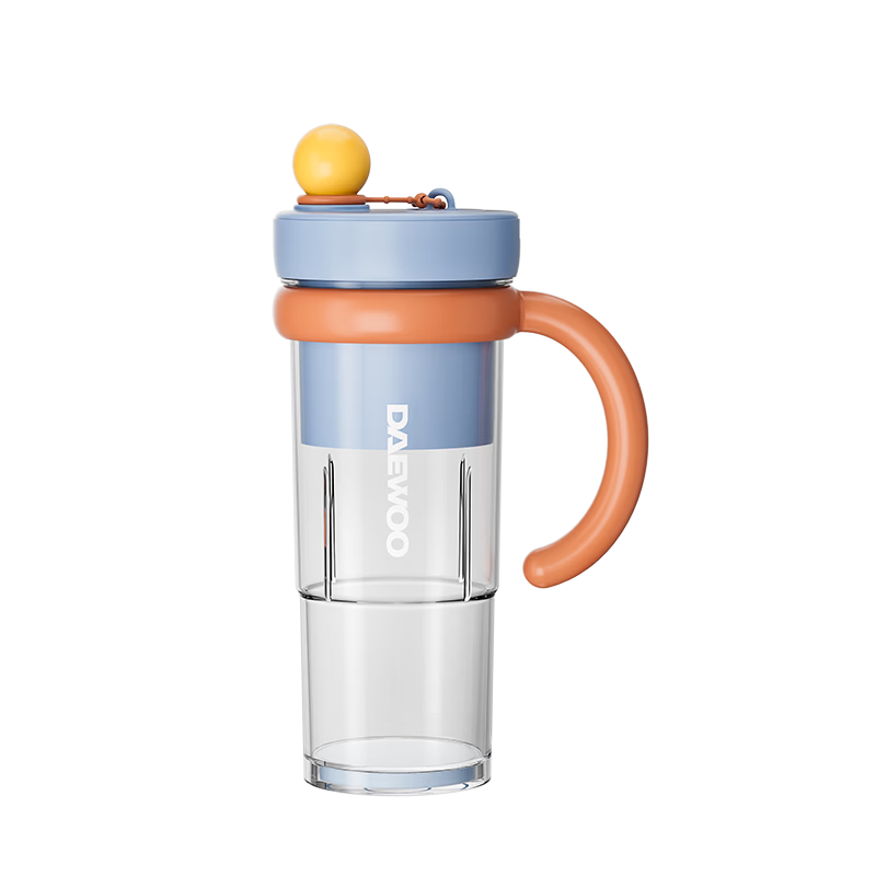 DAEWOO Wall-breaking Light Food Cup 618 Price Protection Wireless Slimming Fruit and Vegetable Cup Portable Juicer Juice Cup Travel Cup 500ml Large Capacity Baby Food Processor ZB15-BCL