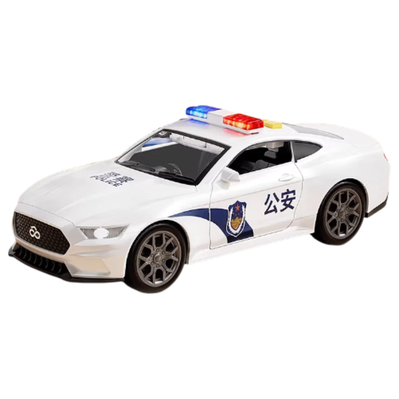 Mama Treasure Twin Children's Day Gift Police Toy Car for Boys Ages 1-3-6 Large Police Patrol Car