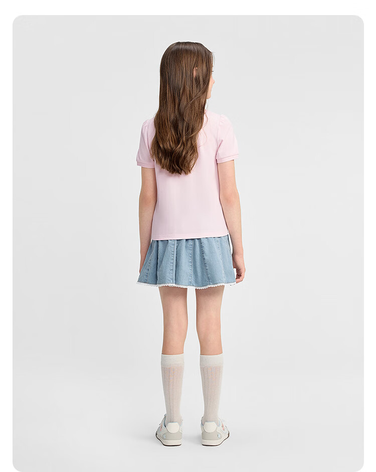 Balabala [balaOne] Girls' Denim Skirt Summer 2026 Sweet Children's Skirt 19