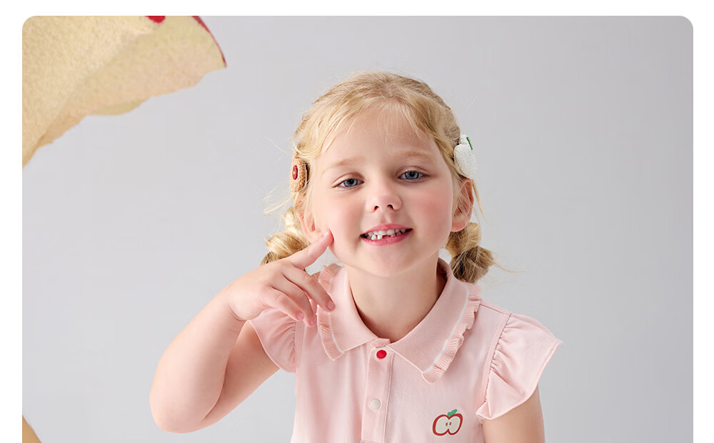 Betis Girls Summer Dress Children's Long Dress Thin Princess Breathable Sweat-Absorbing Polo Collar Baby Dress with Small Flutter Sleeves 33