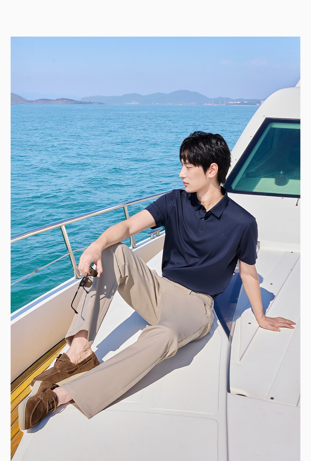 Hongdou Men's Polo Shirt All-Purpose Ice Silk 7A Antibacterial Sunscreen Comfortable Short Sleeve Polo 17