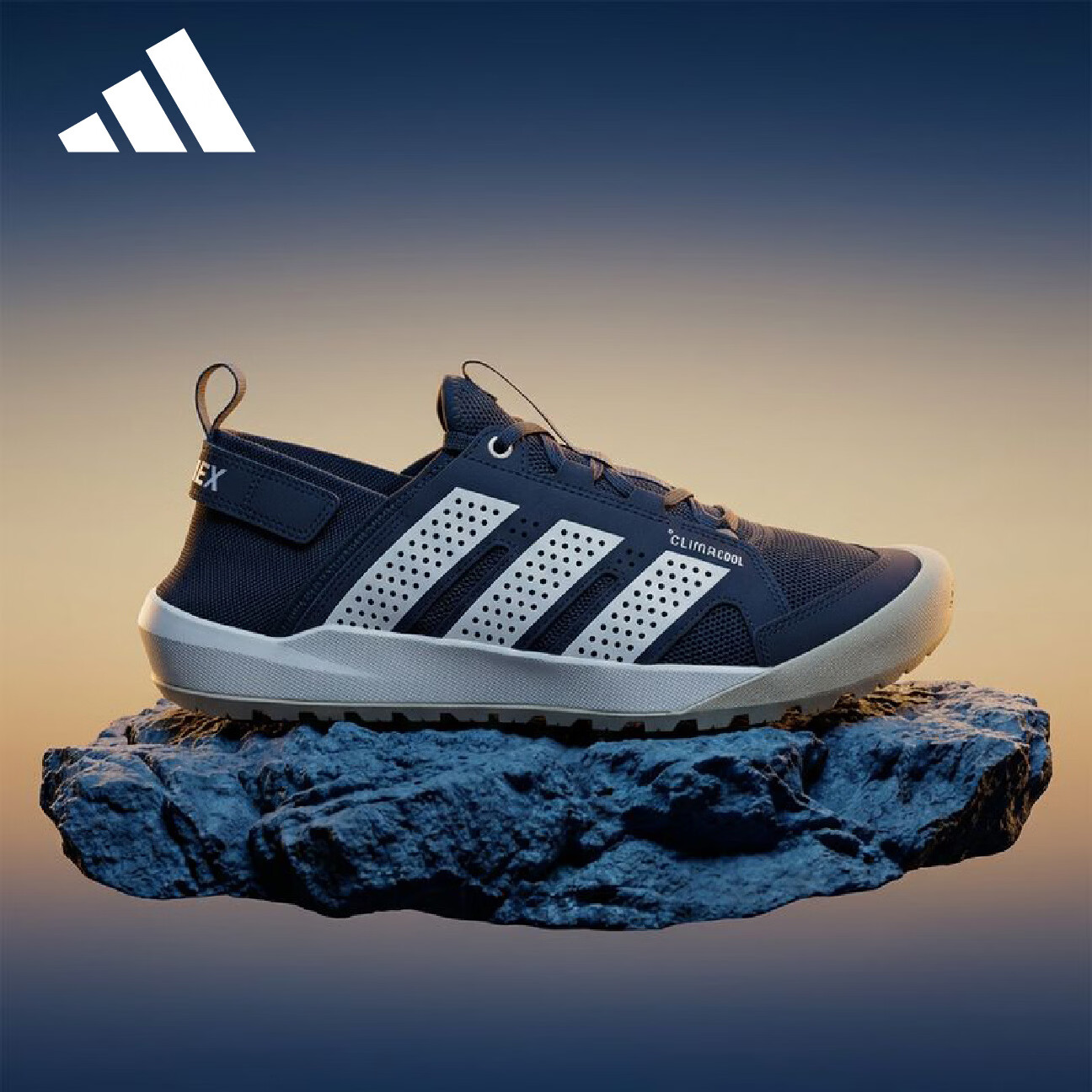 Adidas Outdoor Series Unisex TERREX DAROGA 25 Water Shoes HQ9172 Navy Blue Size 36 1