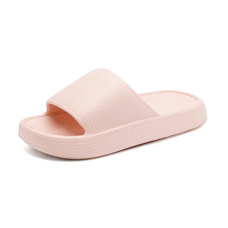 Banzhulin Slippers for Women And Couples, Lightweight Non-Slip Bathroom EVA Sandals for Home And Travel - Popular Style - Shrimp Pink Women's Size 40-41