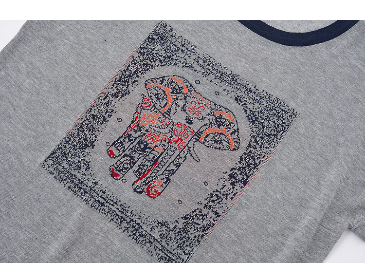 Demana [Light Oxygen Lyocell] Summer Colorblock Crew Neck Elephant Jacquard Raglan Loose Slim Knit Sweater for Women Premium Feel 12