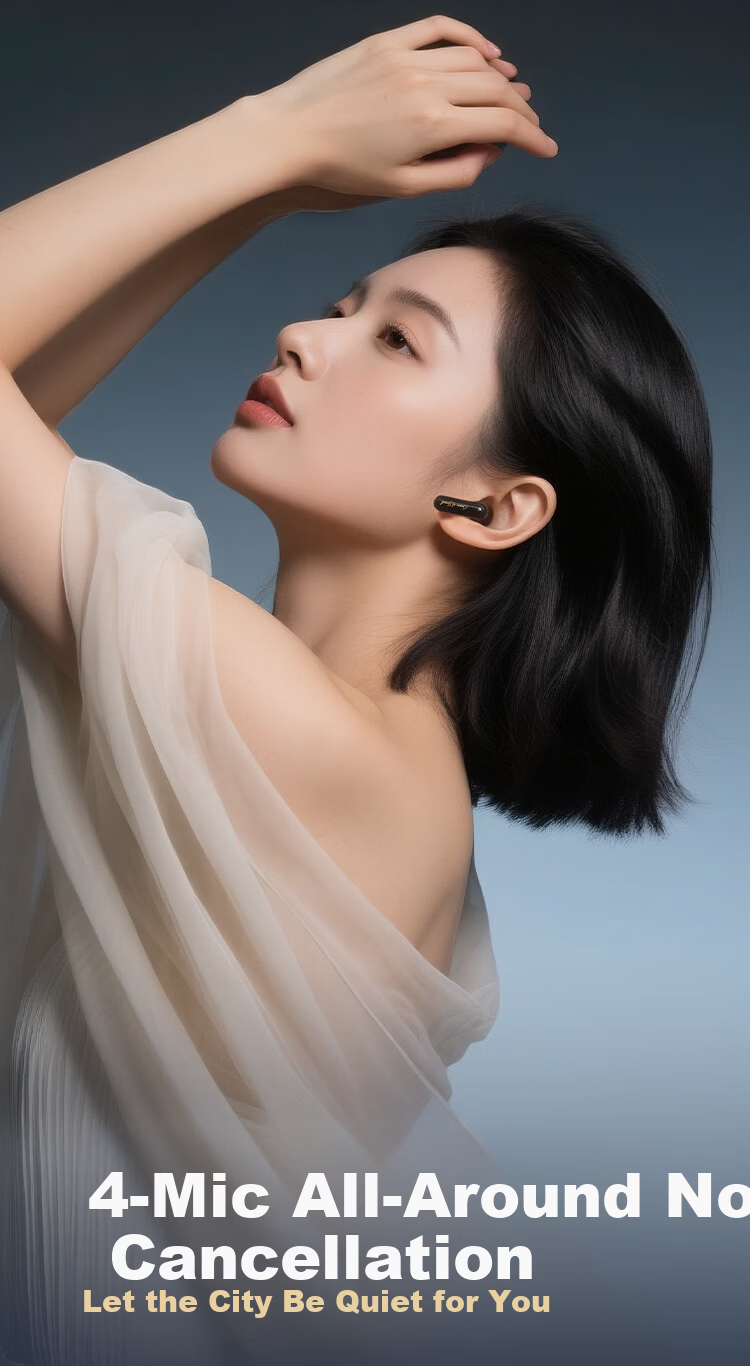 IGene 4-Mic Noise Cancelling All-in-One 6.0 Bluetooth In-Ear Active Noise Cancelling Wireless Music Gaming Earphones Long Battery Life Compatible with Huawei Apple Xiaomi Oppo OnePlus Vivo 18