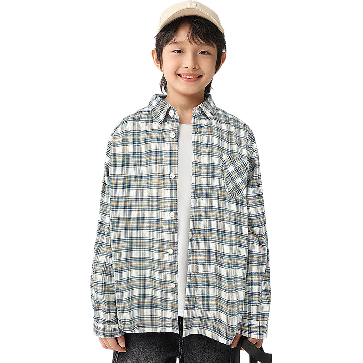 BALABALA Children's Long-Sleeve Shirt, Parent-Child Outfit, Autumn Wear, Comfortable Ultra-Soft Fleece, Loose-Fitting, Soft And Skin-Friendly, 209325102201