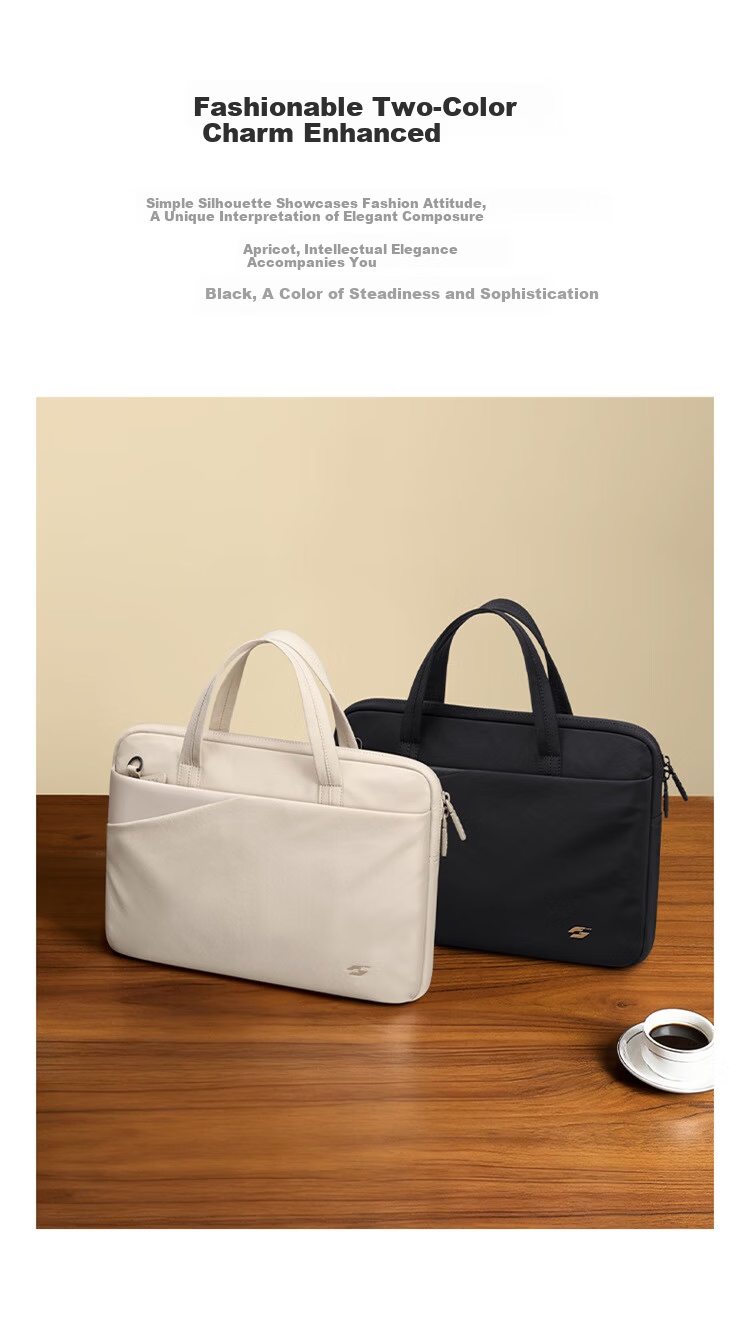 GOLF Women's Laptop Bag Lightweight Business Briefcase 14-inch Notebook File Bag Large Capacity Shoulder Crossbody Bag 5
