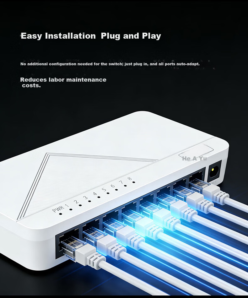 UNV Technology 5-Port 100Mbps Industrial Enterprise Ethernet Switch LSW-1105 10