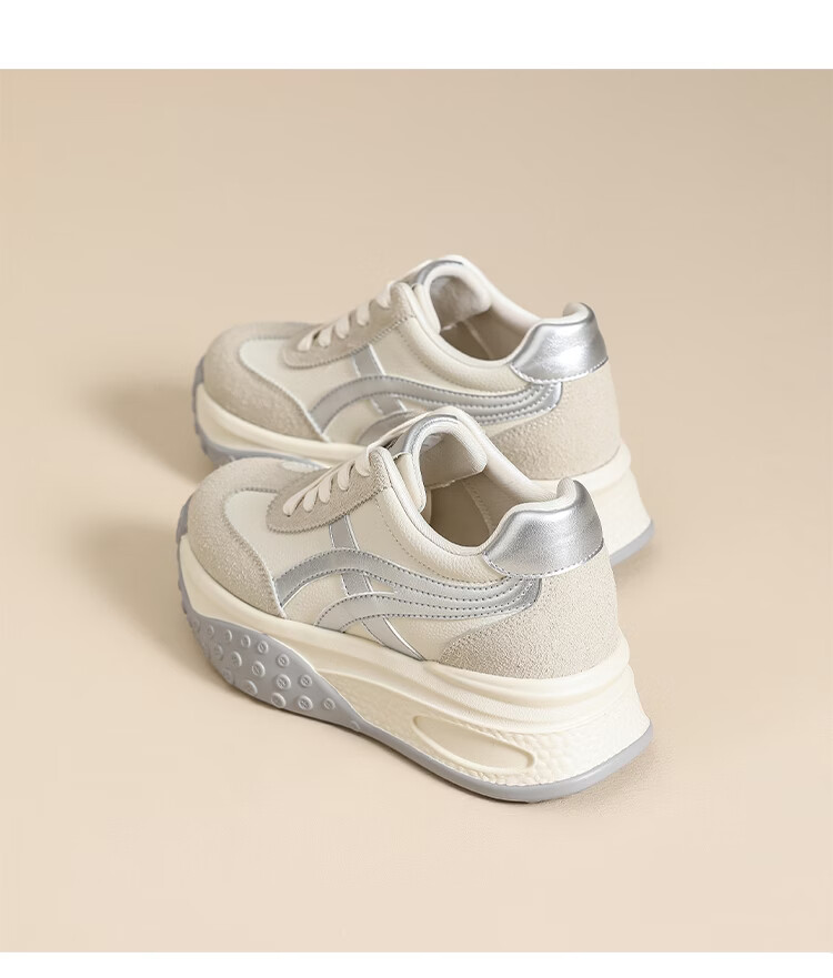 ZHR ZEZ Thick Sole 7cm Height Increasing Dad Sneakers Women 2026 New Versatile Sports Shoes KS262 Light Blue Size 38 23
