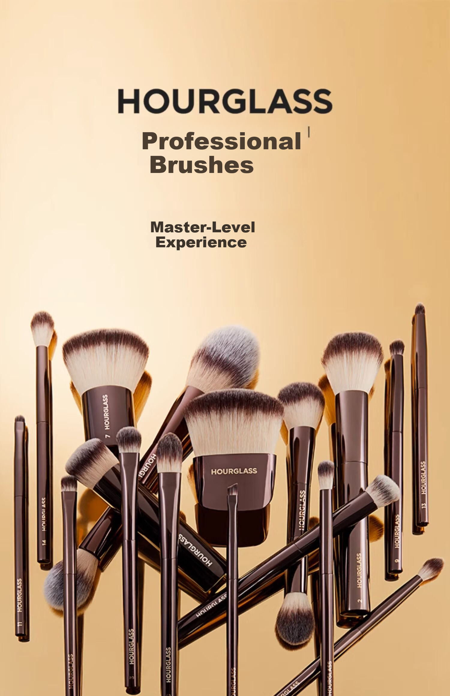 HOURGLASS Soft Light Dual-Ended Multi-Purpose Setting Brush, 1 Piece Blush Powder Makeup Brush, Mid-Autumn Festival Gift 1