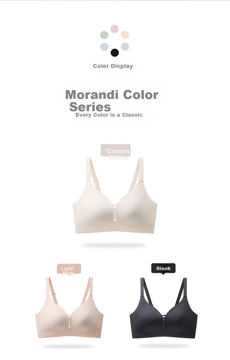 LangSha Seamless Summer Thin Bra for Women Large Chest Minimizing Soft Support Anti-Sagging Side Breast Gathering Slimming Bra 16