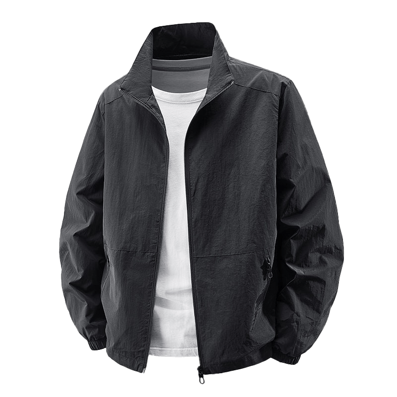 RED DRAGONFLY Men's Sun Protection Fishing Jacket Casual Cooling Breathable Quick-Dry Stand Collar Versatile Skin Jacket