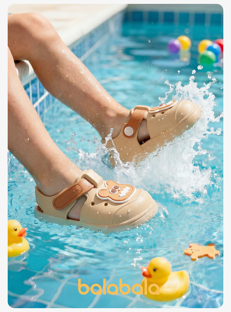 Balabala Kids Summer Sandals Boys Girls Hole Shoes Toddler Sports Outdoor Beach Sandals Baby Kindergarten Hole Shoes 5