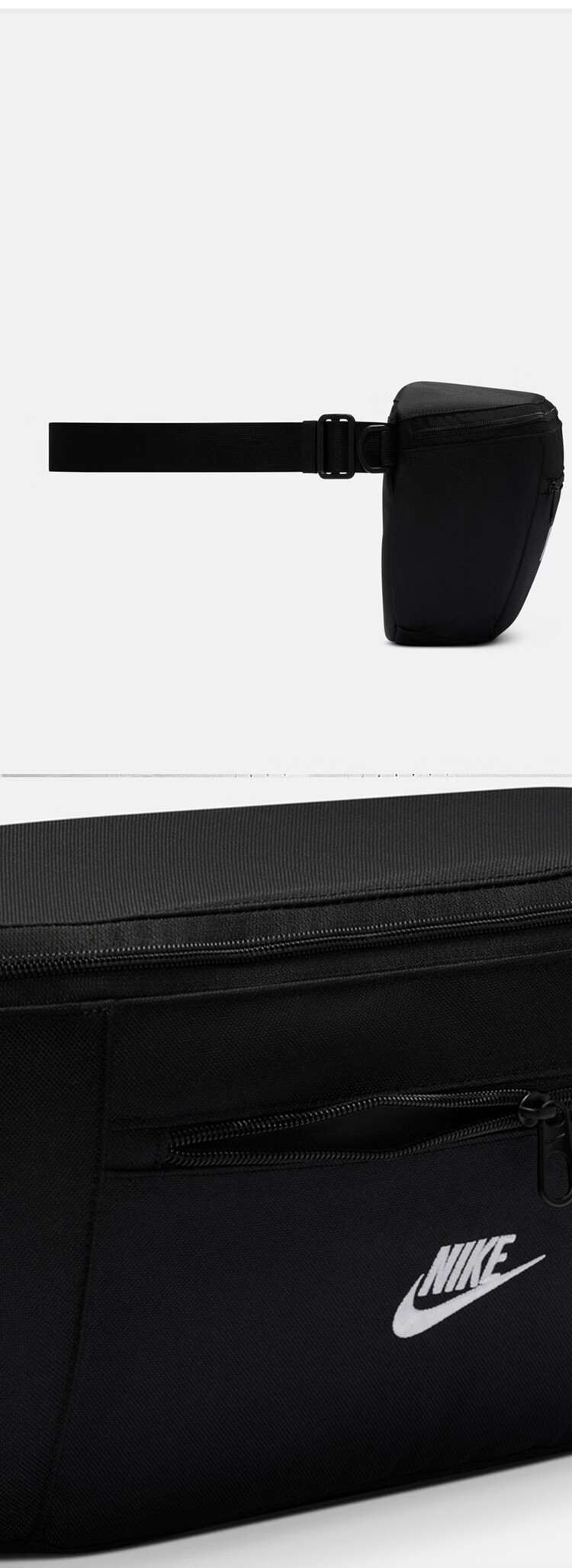 NIKE Men's Backpack Crossbody Bag Casual Waist Bag IB4369-010 Black MISC 3