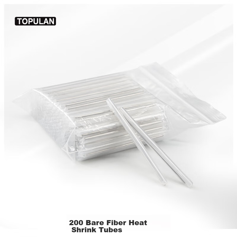 TOPULAN Bare Fiber Heat Shrink Tubes 200pcs Fusion Splice Sleeves 60mm Heat Fusion Tube Protective Sleeve Optical Fiber Heat Shrink Tubes Thin Tubes R