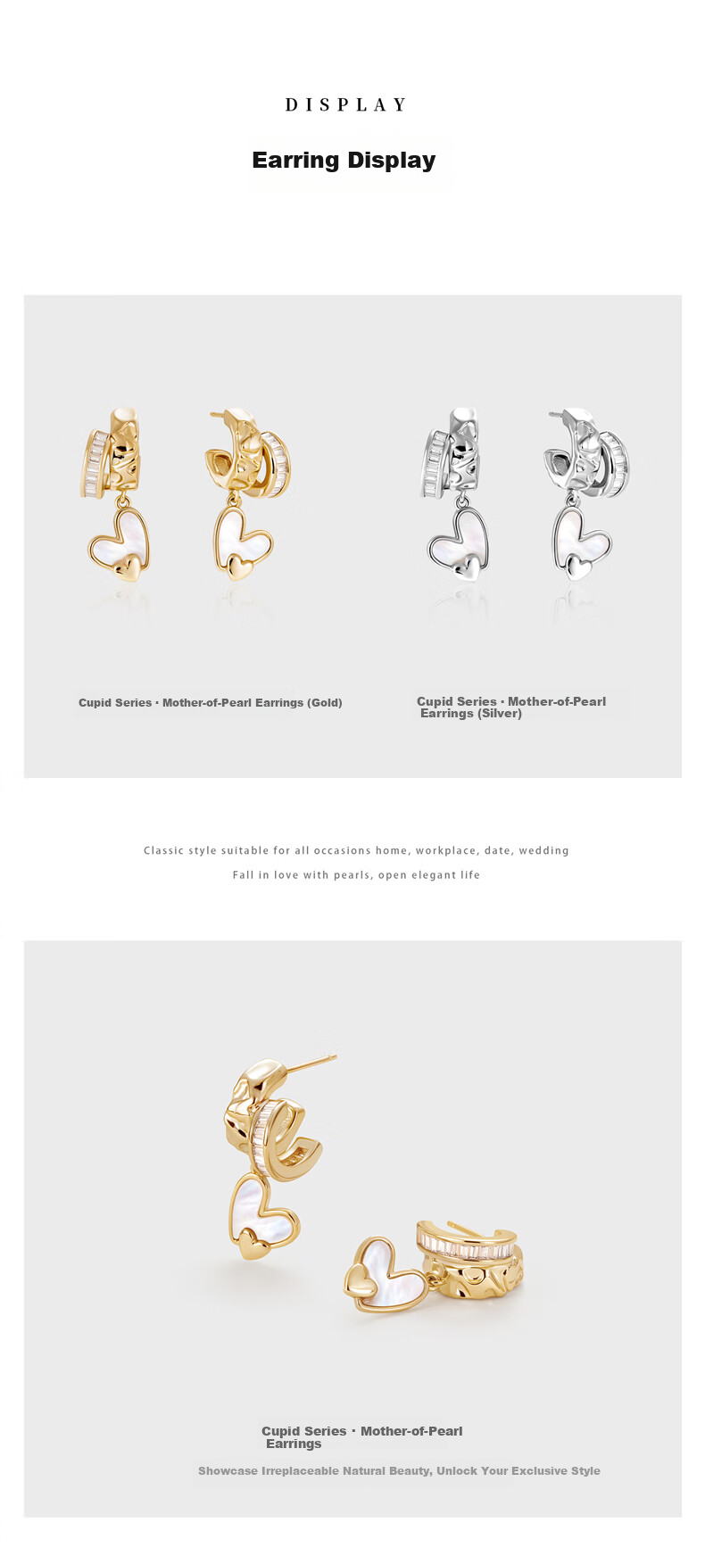 Amber Lollipop Anbo Luoli Women's Boutique Light Luxury Stud Earrings Valentine's Day Birthday Gift for Girlfriend Wife 8