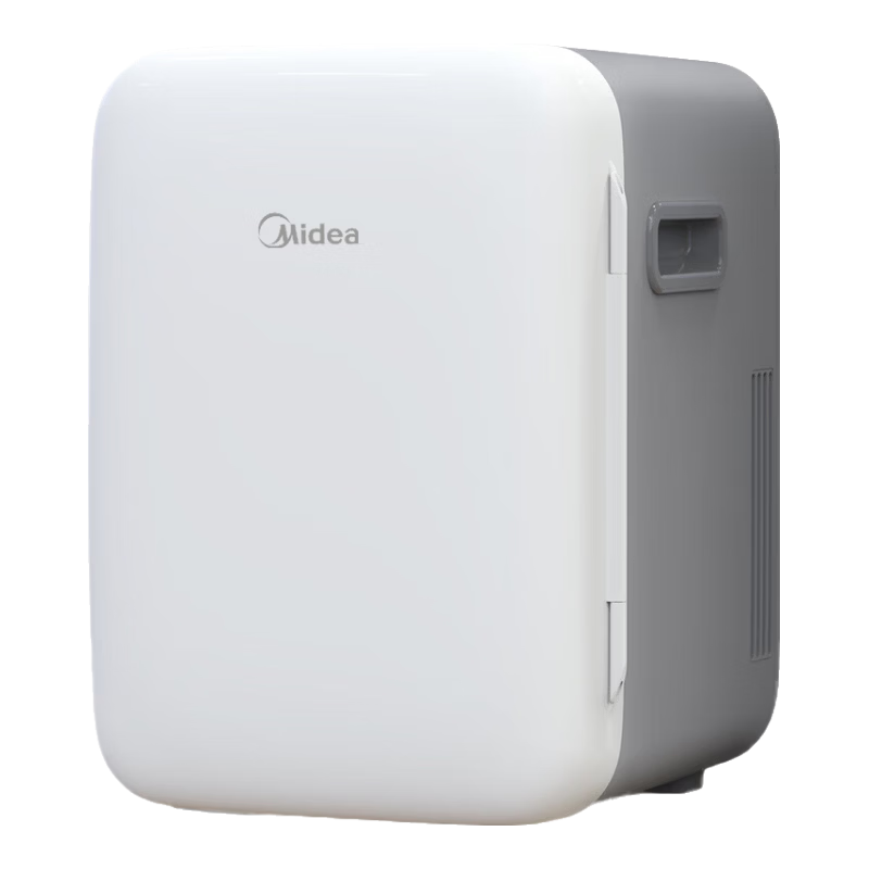 Midea Car Mini Fridge, 10L Capacity, for Student Dormitory And Office Use, Storage Refrigeration And Heating, Dual-Use for Car And Home, Beauty Refrigerator