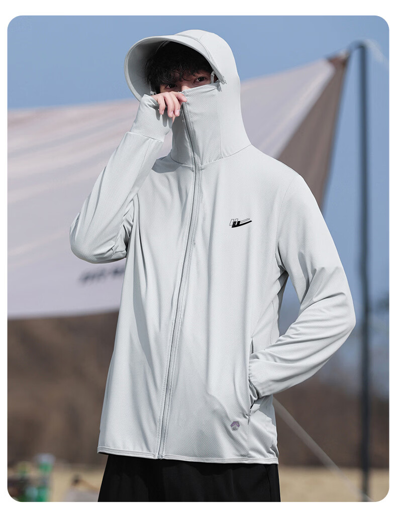 Warrior Men's Summer Cooling Breathable Sun Protection Jacket UV Protection Fishing Skin Jacket Lightweight Coat for Men 7