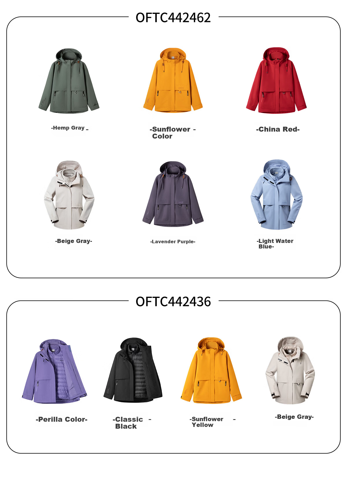 OUTDOOR PRODUCTS [Huangmeirou] Functional Three-In Fleece Jacket for Women, Windproof Coat, Xuanyi Purple 16
