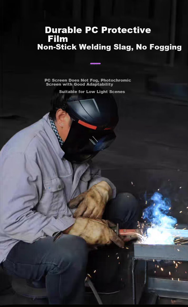 Gongqiyou Electric Welding Helmet True Color Auto-Darkening Protective Mask Welding Glasses Face Shield Welding Cap 6
