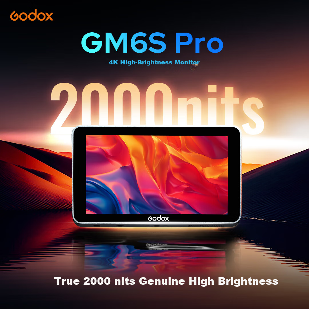 Godox GM6S Pro Monitor Mirrorless Touchscreen 5.5-inch 4K HD Photography External DSLR Camera Display GM6S Pro Kit2 New Release