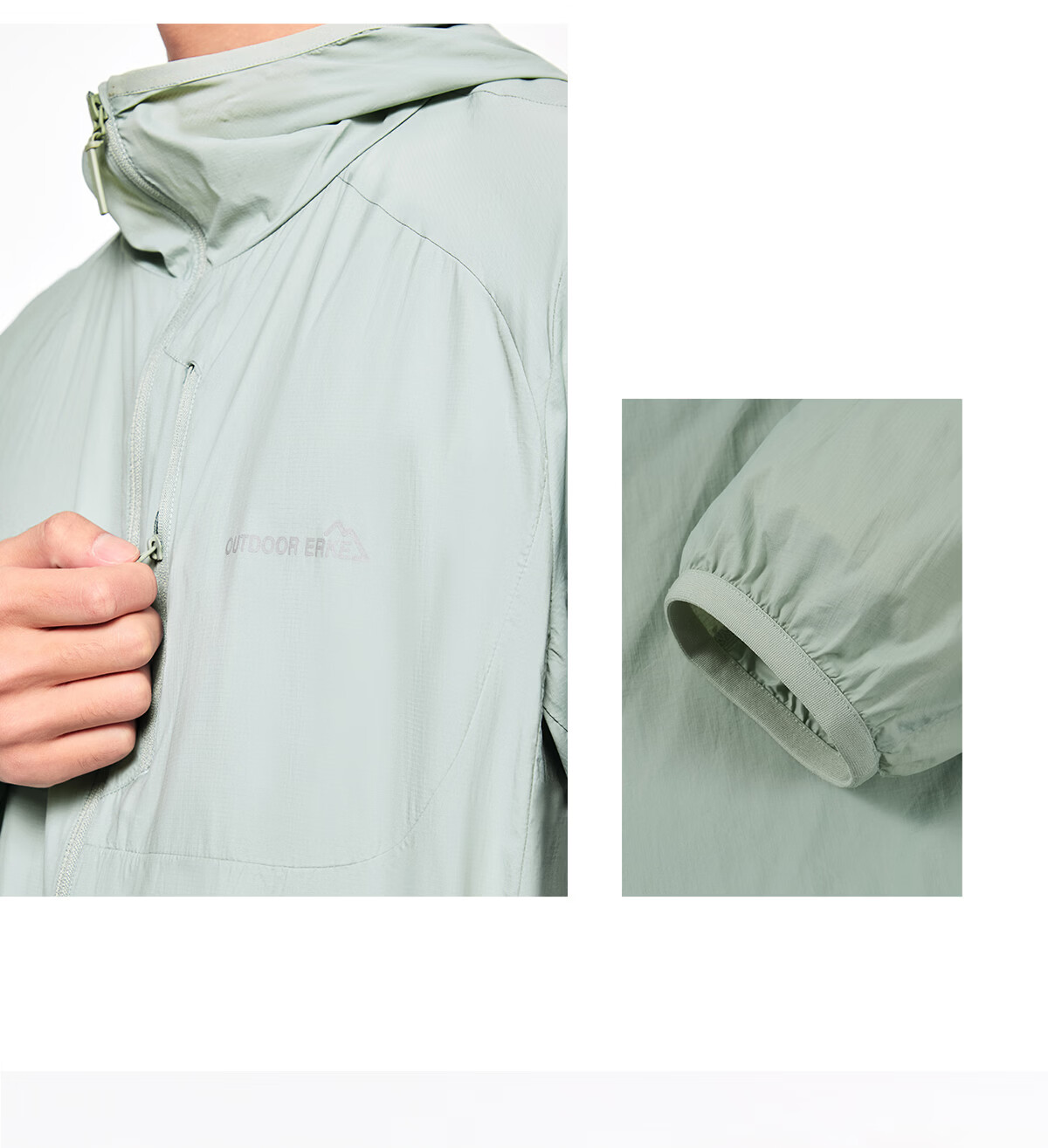 ERKE [Yu Shitong Edition] Sun Protection Woven Jacket Ice Cooling Outdoor Windbreaker UPF50+ Sports Running Shirt 21
