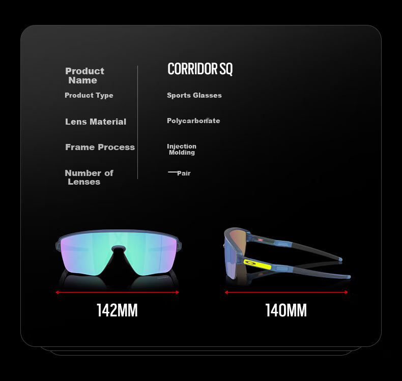OAKLEY Corridor SQ Sports Sunglasses 0OO9415 Prizm Black-11 2
