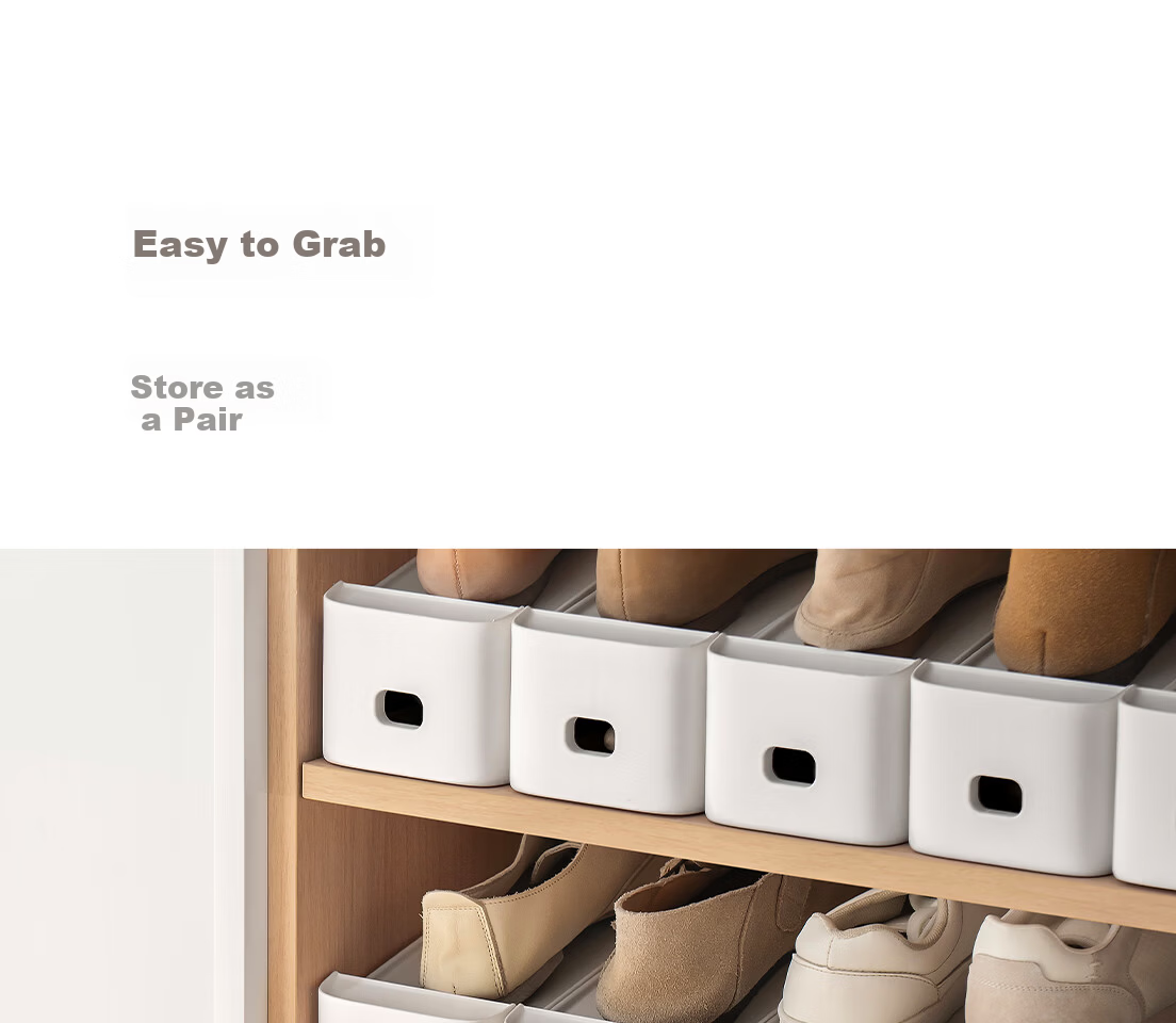 Lazy Corner Adjustable Double-Layer Shoe Rack Storage Organizer Shelf Cabinet Divider 6-Pack 11