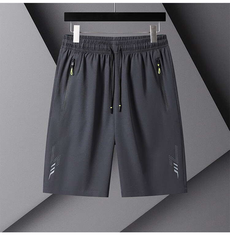 TUCANO Men's Summer Casual Ice Cooling Lightweight Quick-Dry Breathable Basketball Shorts Black 3XL 18