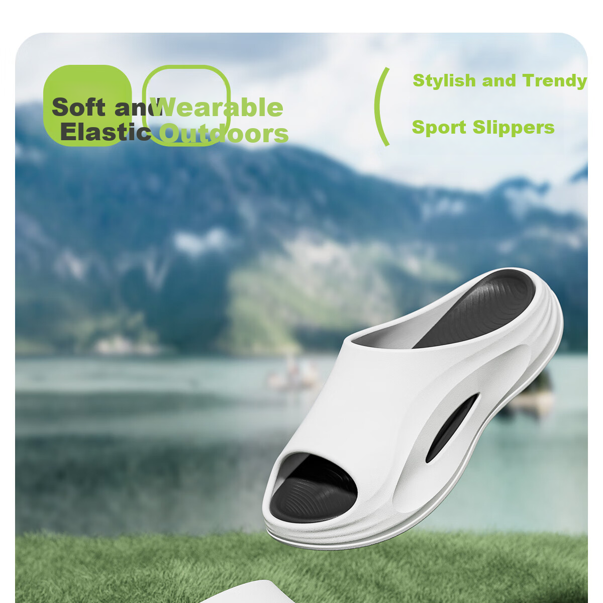 Lidani Women's Sports Slippers Summer 2025 New Non-Slip EVA Soft Feel Couple Beach Outdoor Sandals Female 1
